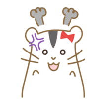 Soft hamster girl sticker sticker #5234341