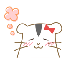Soft hamster girl sticker sticker #5234343