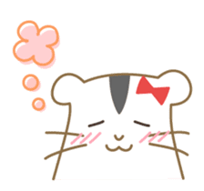 Soft hamster girl sticker sticker #5234343