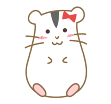 Soft hamster girl sticker sticker #5234344