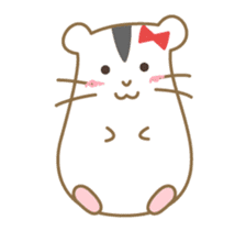 Soft hamster girl sticker sticker #5234344