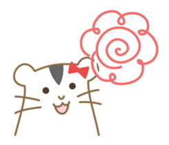 Soft hamster girl sticker sticker #5234345