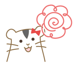 Soft hamster girl sticker sticker #5234345
