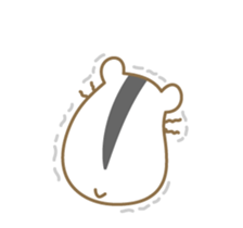 Soft hamster girl sticker sticker #5234346