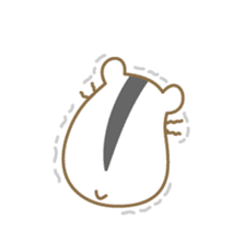 Soft hamster girl sticker sticker #5234346