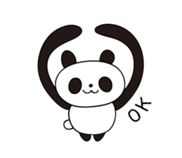 Panda (expressionless face) sticker #5235919