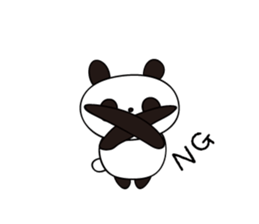 Panda (expressionless face) sticker #5235920