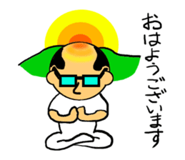 Bland head & funny hairs sticker #5236398