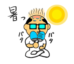 Bland head & funny hairs sticker #5236406