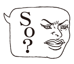 a realistic speech balloon english ver sticker #5236957