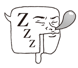 a realistic speech balloon english ver sticker #5236962