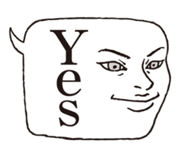 a realistic speech balloon english ver sticker #5236963