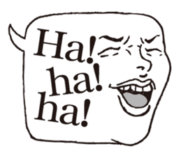 a realistic speech balloon english ver sticker #5236964