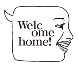 a realistic speech balloon english ver sticker #5236968