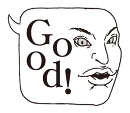 a realistic speech balloon english ver sticker #5236971