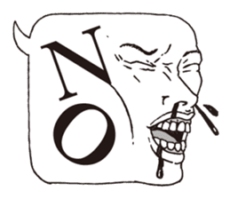 a realistic speech balloon english ver sticker #5236976