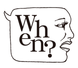 a realistic speech balloon english ver sticker #5236977