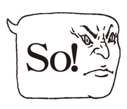 a realistic speech balloon english ver sticker #5236978