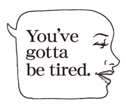 a realistic speech balloon english ver sticker #5236982