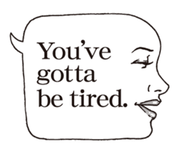 a realistic speech balloon english ver sticker #5236982