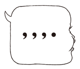 a realistic speech balloon english ver sticker #5236988