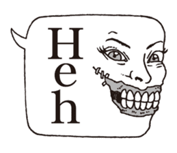 a realistic speech balloon english ver sticker #5236990