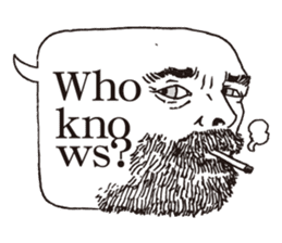 a realistic speech balloon english ver sticker #5236991