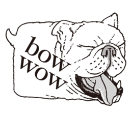 a realistic speech balloon english ver sticker #5236994