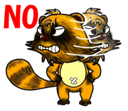 Mischievous raccoon dog sticker #5238381