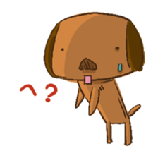 HandwritingStyle Dog sticker #5238867