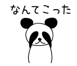 White rabbit and black-and-white panda sticker #5239268