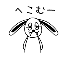 White rabbit and black-and-white panda sticker #5239274