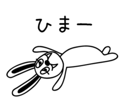 White rabbit and black-and-white panda sticker #5239288