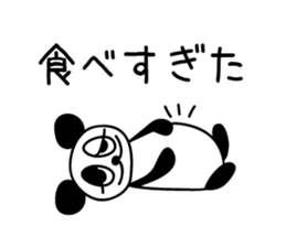 White rabbit and black-and-white panda sticker #5239296