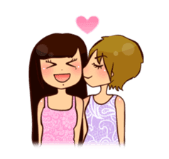 Kawaii Girls Ritchan and Meechan sticker #5240382