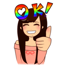 Kawaii Girls Ritchan and Meechan sticker #5240399