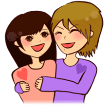 Kawaii Girls Ritchan and Meechan sticker #5240417