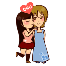 Kawaii Girls Ritchan and Meechan sticker #5240419