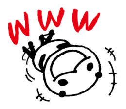 Every day of a panda-I laugh earnestly- sticker #5240981