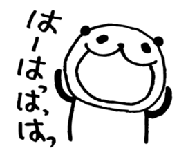 Every day of a panda-I laugh earnestly- sticker #5240984