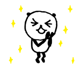 Every day of a panda-I laugh earnestly- sticker #5240988