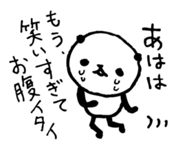 Every day of a panda-I laugh earnestly- sticker #5240990