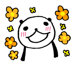 Every day of a panda-I laugh earnestly- sticker #5240992