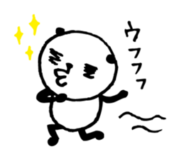 Every day of a panda-I laugh earnestly- sticker #5240993