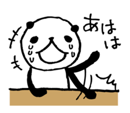 Every day of a panda-I laugh earnestly- sticker #5240994