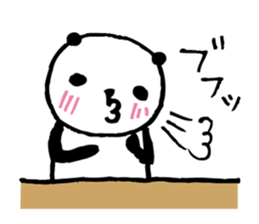 Every day of a panda-I laugh earnestly- sticker #5240995