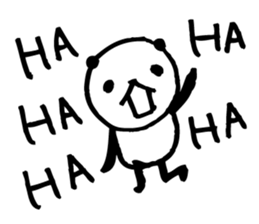 Every day of a panda-I laugh earnestly- sticker #5240997