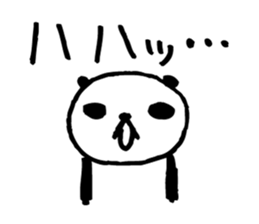 Every day of a panda-I laugh earnestly- sticker #5240999