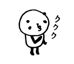 Every day of a panda-I laugh earnestly- sticker #5241002