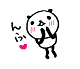 Every day of a panda-I laugh earnestly- sticker #5241003